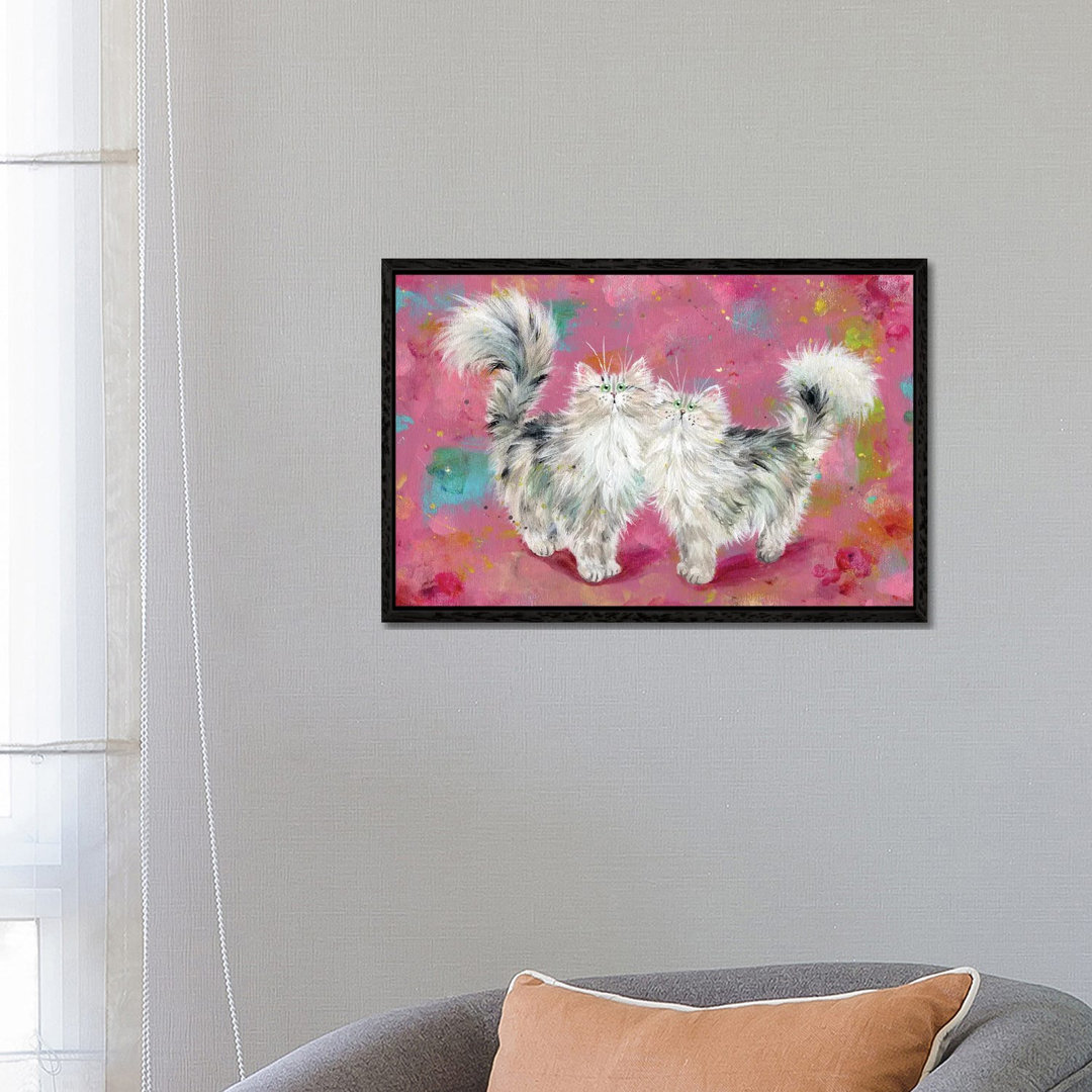 Two Tabbies On Blossom von Kim Haskins - Galerie- Giclée