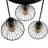Kallie 3-Light Cluster Geometric Wire Adjustable Pendant