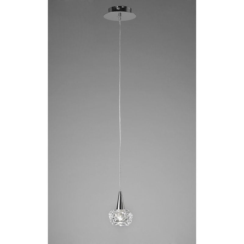 Waithman 1 - Light Unique/Statement Pendant, Polished Chrome