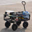 Les chariots de chariot de jardin facilitent le transport du bois de chauffage TC1840BKG