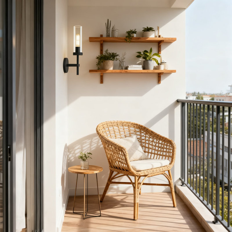 Applique murale moletée avec abat-jour en verre, éclairage de meuble-lavabo linéaire industriel pour le couloir du salon de la salle de bain, compatible avec une ampoule E26, à intensité variable