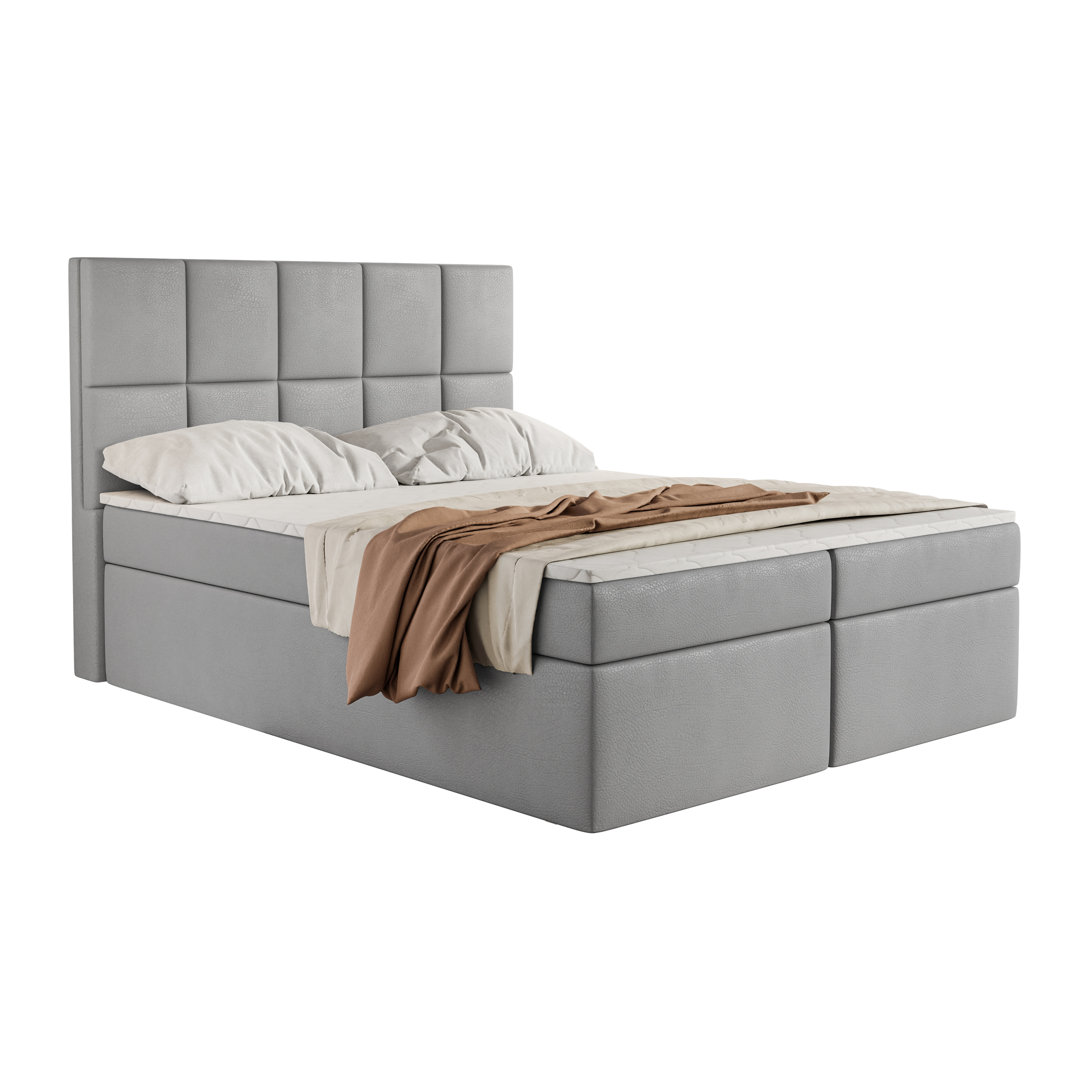 Boxspringbett Jurnii mit Topper und Bettkasten