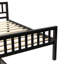 Lit simple avec lit gigogne, cadre de lit plateforme avec tête et pied de lit, pour un petit espace de vie dans la chambre à coucher, aucun sommier nécessaire, espresso (nouveau SKU: W504P148534)-1807660553