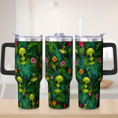 40 oz Tumbler  with Lid and Straw  Stainless steel  Insulated tumblers