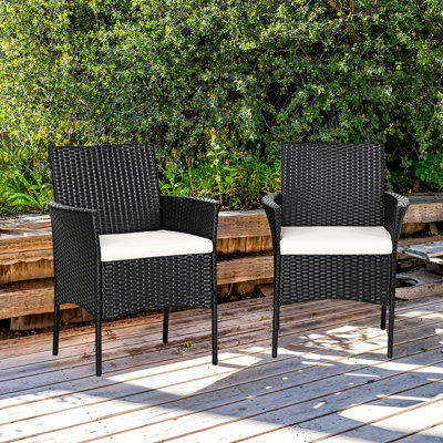 Chaise de patio avec coussins Vivelle