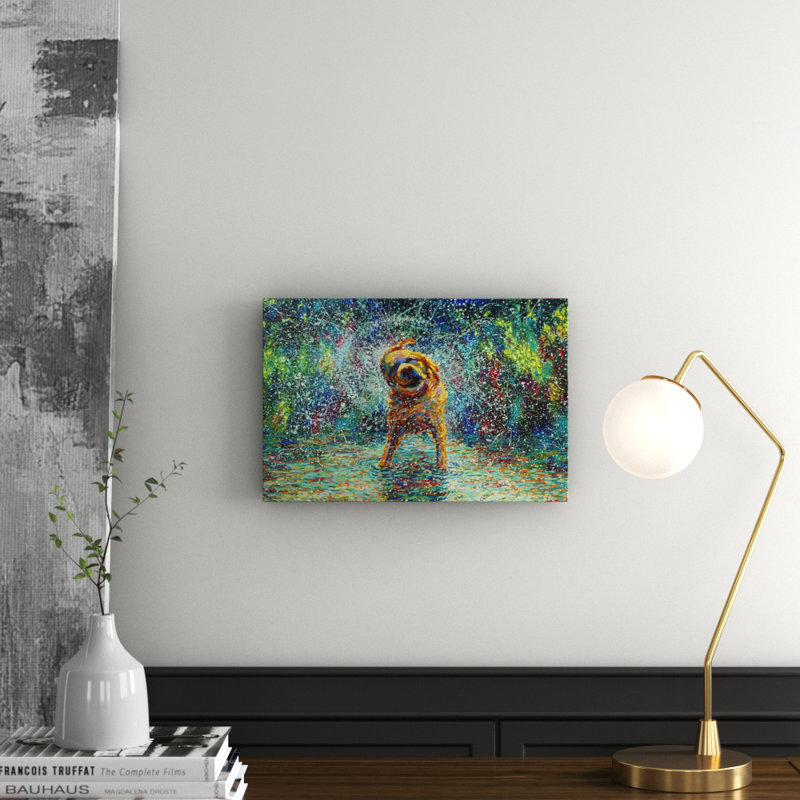Shakin Jake by Iris Scott - Wrapped Canvas Print, 30.48cm H x 45.72cm W