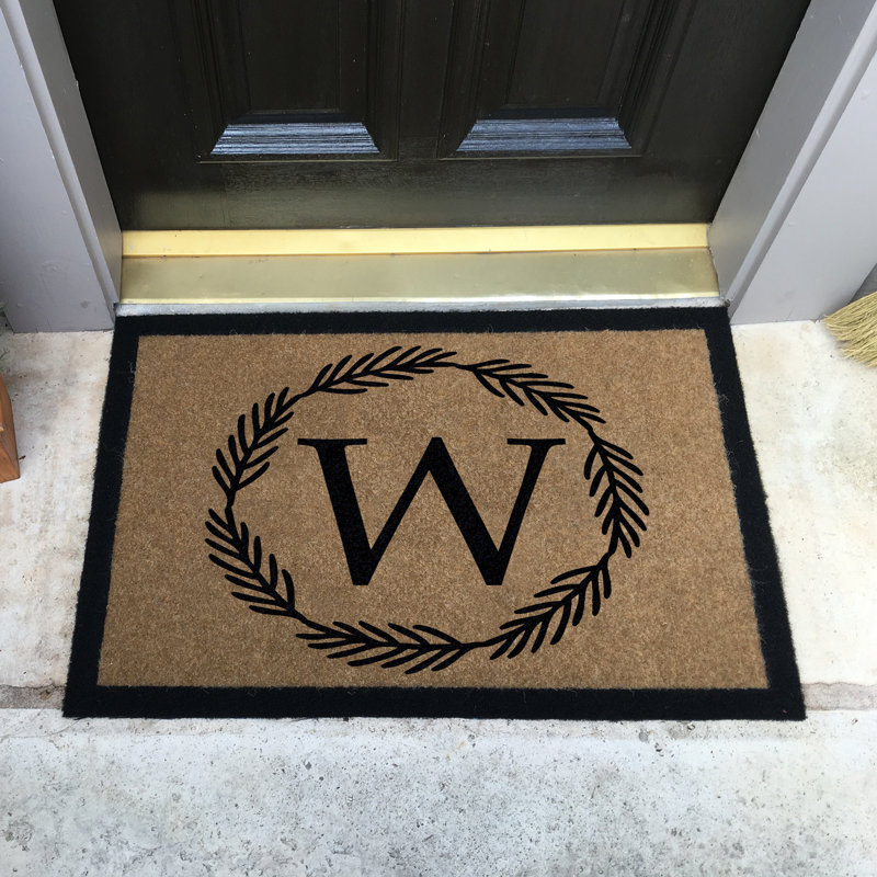 Tapis d'extérieur antidérapant Gabrien, L 24 po x L 36 po, Tanné