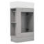 Meuble-lavabo 18,6 po avec lavabo, meuble-lavabo avec tablette à 2 niveaux, orienté vers la gauche ou vers la droite-1150364580