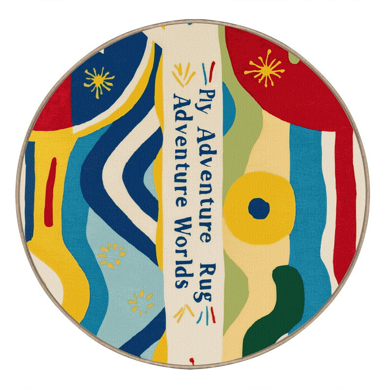Fizzy Slide Rug, Round 4'