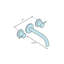Finial Wall Mounted Bathroom Faucet-1131400780