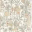 Papier peint chardonneret turquoise oiseaux et fleurs-385438775
