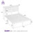 Bed Frame with Headboard, Metal Platform bed with LED Lights, Power Outlets & Under-Bed Storage-88418600-88418601-88418603