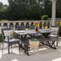 Loyd 6 - Person Wicker Patio Dining Set with Rectangular Table