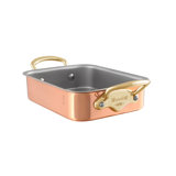 Mauviel Copper Roasting Pan With Stainless Steel Handles, 5.5 x 3.9-In