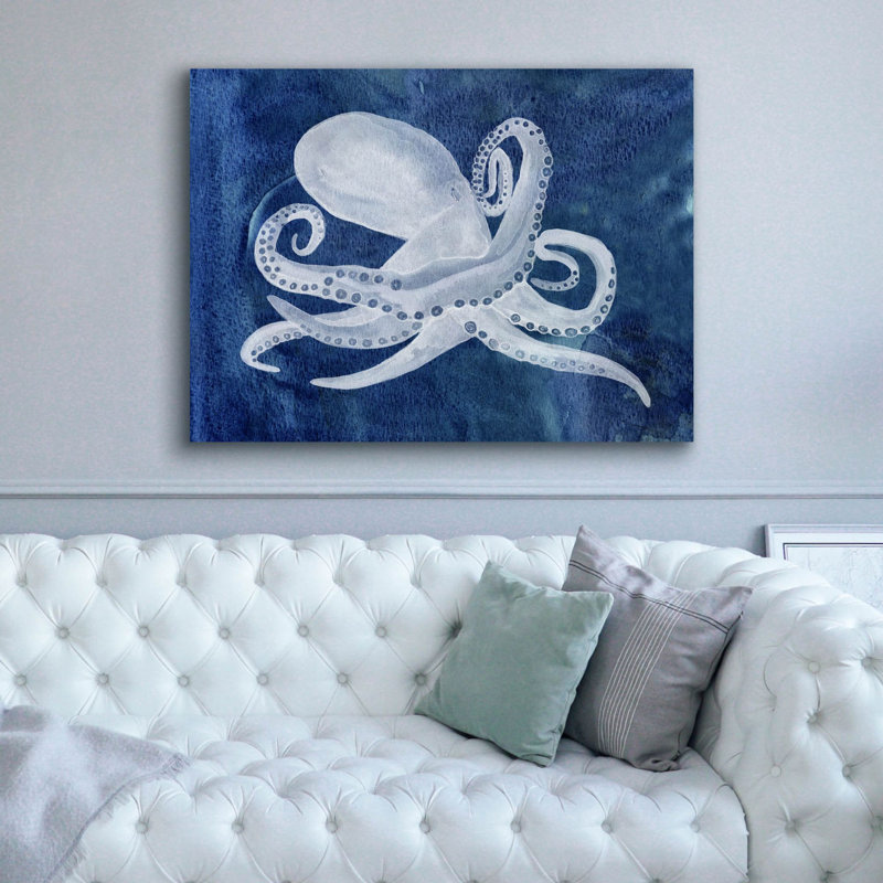 «Cedhalopod 1» par Alicia Ludwig, art mural sur toile, H 40 po x l 54 po x P 1,5 po