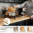 Automatic Drain Dish Drying Rack With Drainboard, Rustproof Kitchen Counter Organizer With Utensil Holder & 360° Rotatable Drainer