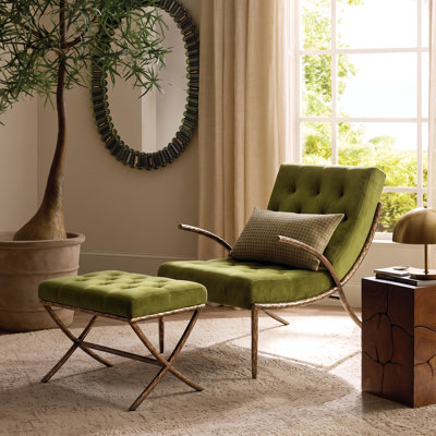 Rivet Upholstered Chaise Lounge
