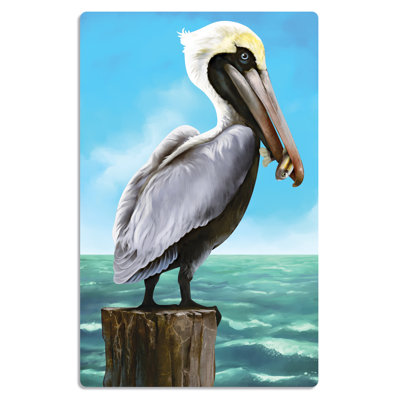 Décoration murale découpé pelican