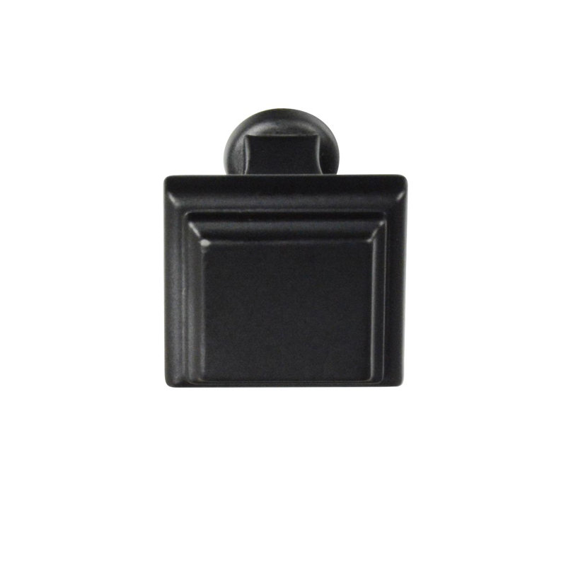 Manor Square Knob, Matte Black