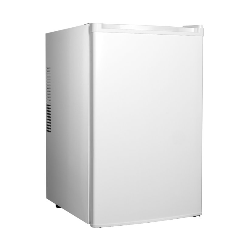 Réfrigérateur de petit réfrigérateur sans congélateur à une porte 2,47 pi³ avec 7 thermostats réglables, réfrigérateur à faible bruit, compact pour bureau, chambre à coucher, dortoir, blanc