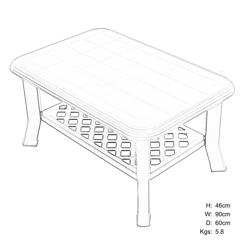 Savona Coffee Table with 4  Chairs