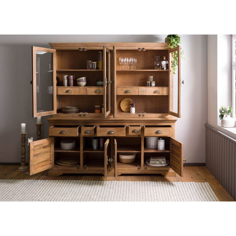 Toulouse Display Cabinet, Beige Oiled
