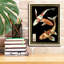 Toile épique Graffiti «Koi Fish On Black 1» par Chariklia Zarris, art mural 12 po x 16 po-1348504021