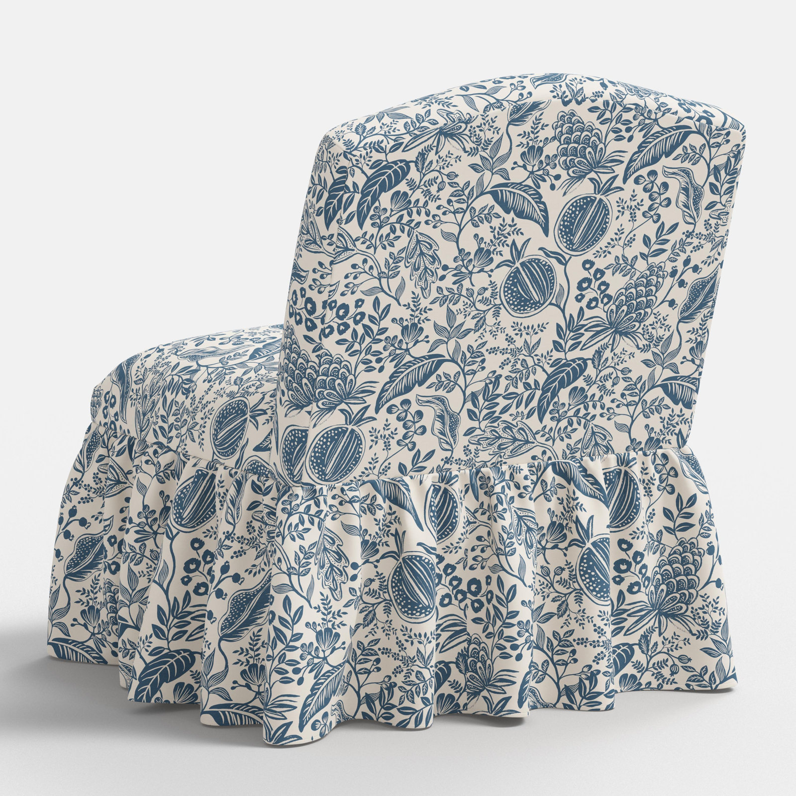 Edie Slipper Chair, Pomegranate Blue