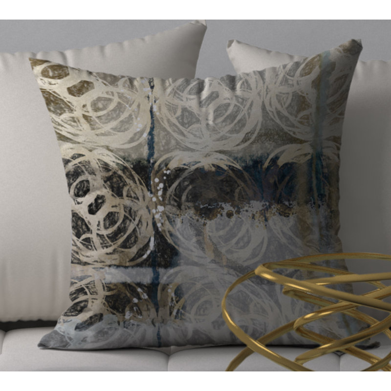 Belle housse de coussin carrée séduisante/insert, 18 po x 18 po
