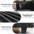 7-Piece 153'' U-Shaped Comfy Cloud Modular Sectional Sofa With Deep Seat, 4-Seat Sofa With Removable Ottomans-Chenille Fabric-Black-777646743
