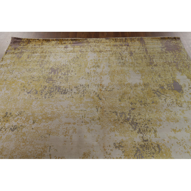 Tapis indien abstrait 6 x 8