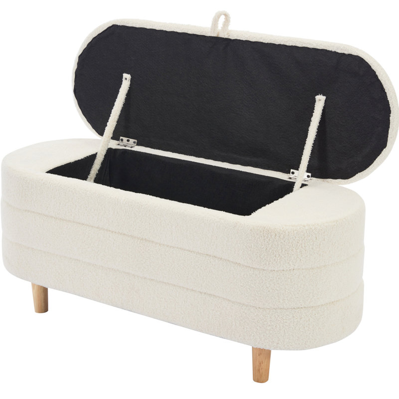 Rangement blanc moderne avec revêtement et pieds en bois pour la chambre à coucher