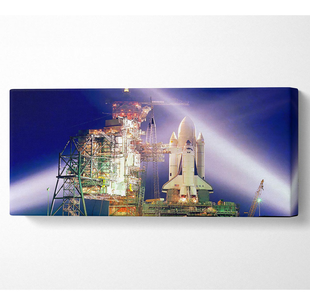 Space Shuttle - Panorama-Kunstdrucke auf Leinwand - Wrapped Canvas