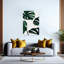 Lush Green Monstera Elegant Modern Organic Swiss Cheese Plant Nature Tropical Wall Art Print 1 Piece Wrapped Canvas Wall Art-95652815