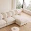 Canapé d'angle modulaire confortable