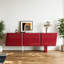 Meuble télé rouge simple et luxueux
