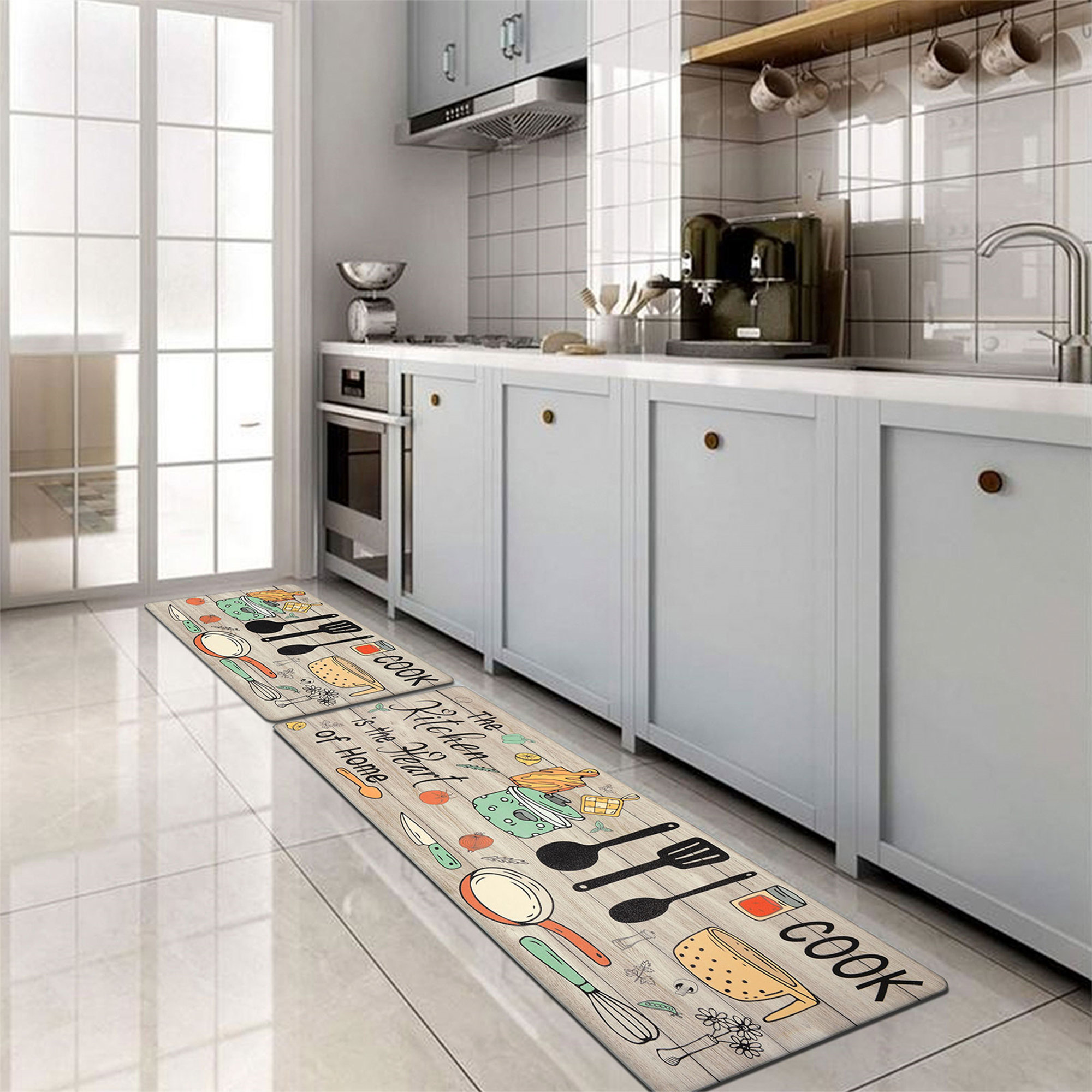 Trinx Duwaine AntiFatigue NonSkid Kitchen Mat (Set of 2) & Reviews