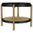 Black Round End Table