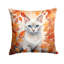 Coussin décoratif avec chat blanc-112679482