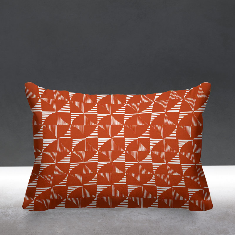 Housse et insert de coussin d'extérieur, Orangé