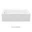 Cameron 2 DoloMatte 60" x 30" Alcove Soaking Solid Surface Bathtub-20626524-58468483