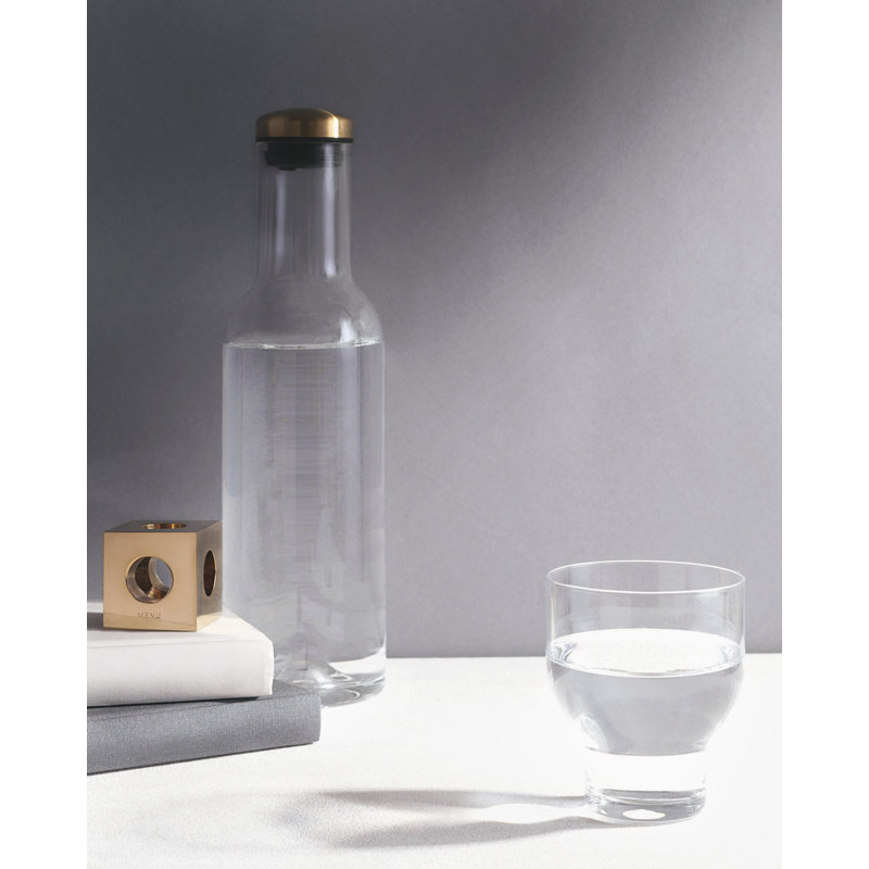 Norm Architects Glass Carafe, 11.4" H x 3.1" W x 3.1" D
