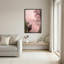 Toile en bois en bois par Pink Cherry Blossom Tree on Misty Lake, impression sur toile-133497581