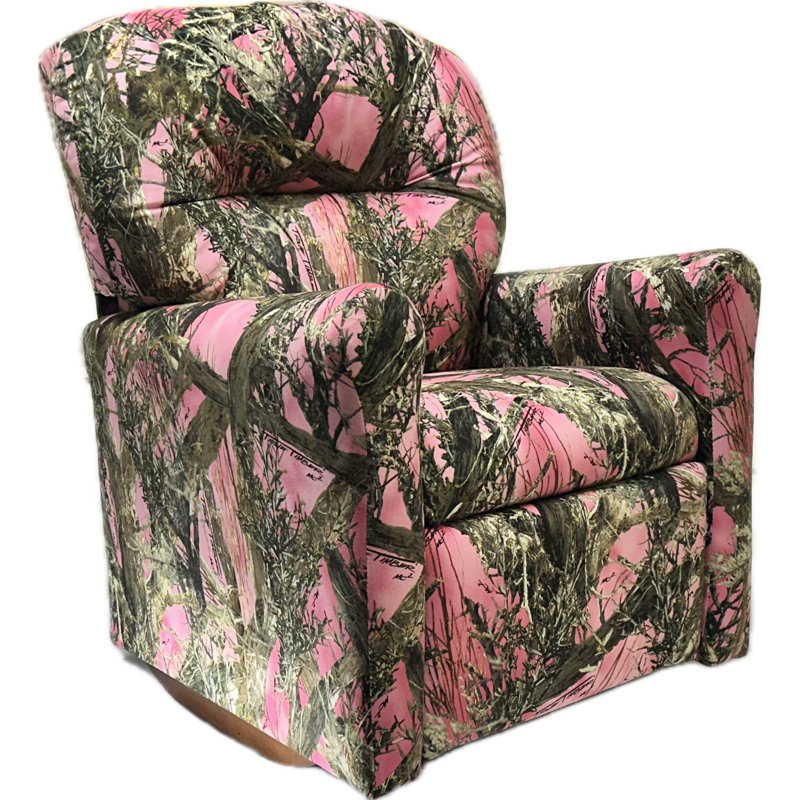 Chaise berçante pour enfants inclinable - Camo rose True Timber, Rose camouflage - vrai bois