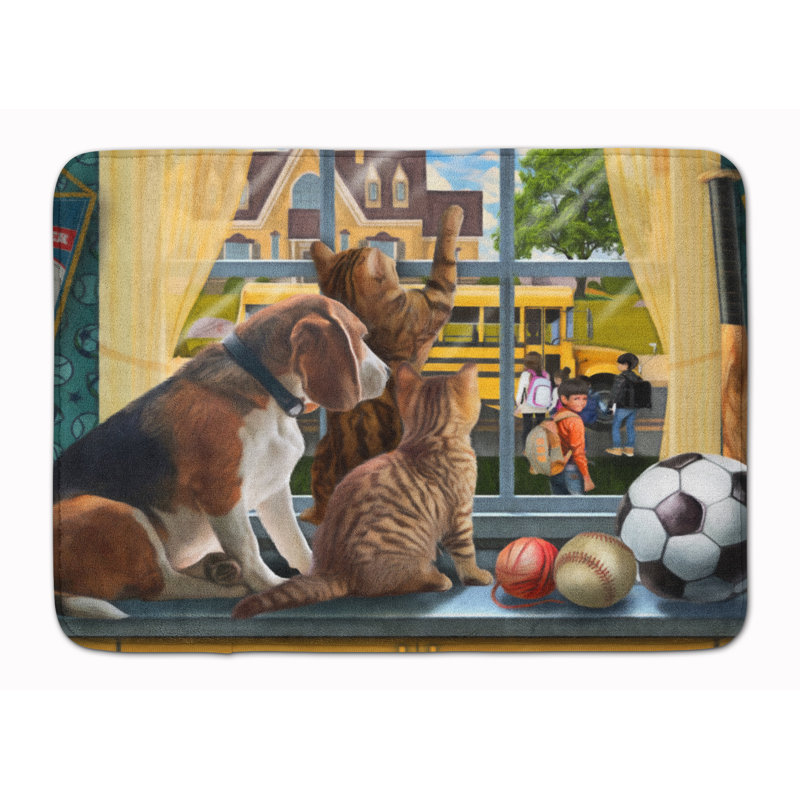 Tapis pour salle de bain Moneak Cats