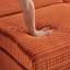 Canapé confortable moelleux en velours côtelé, espace de rangement pour grande causeuse, méridienne super moelleuse avec repose-pieds double et table de bout-673200263