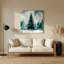 Art mural en métal bleu de Noël-551351787