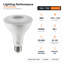 Ampoules DEL PAR30 Euri Lighting, 10 W, 900 lm, équivalent 75 W, 4000 K, culot E26, dimmables, homologuées CEC/JA8/UL, lot de 2-136850087