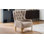 Chaise avec accoudoirs rembourrés Keivin