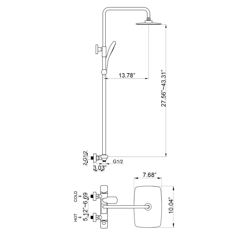 All-In-One Kit with Rough in-Valve